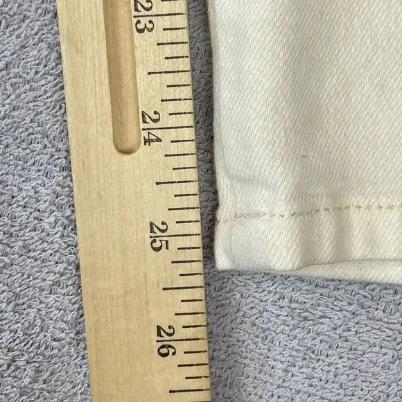 Pilcro Hemp / Cotton Baggy Pants Women’s 25 Cream / Off White Ankle Length - Picture 12 of 16